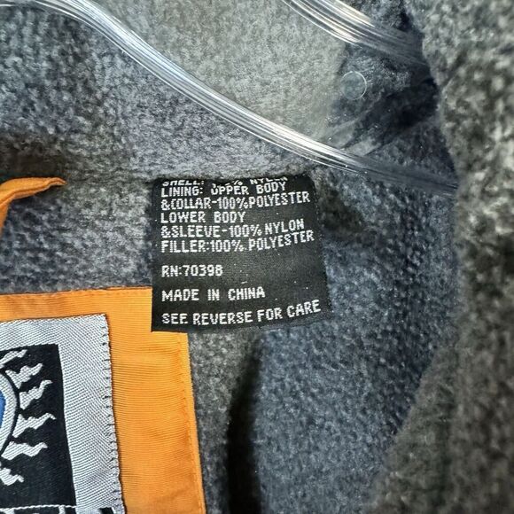 Snozu Performance Women's Size Large Jacket Orange Fleece Lined Hooded Coat EUC - Picture 7 of 12